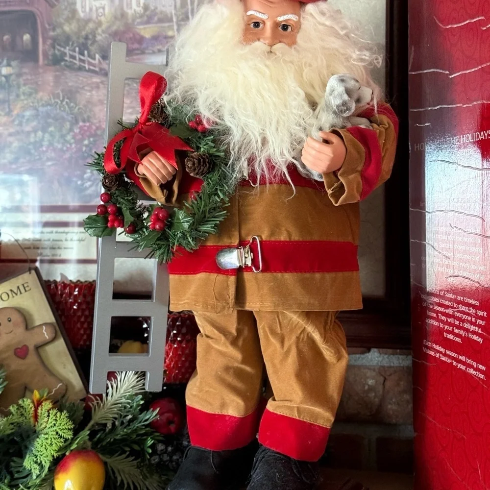 Home For The Holidays fireman santa